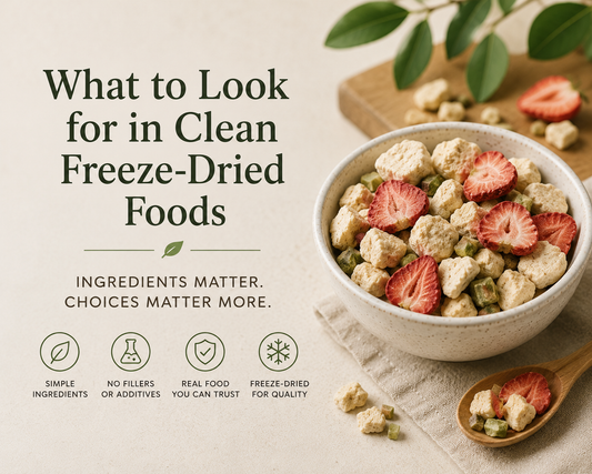What to Look for in Clean Freeze-Dried Foods